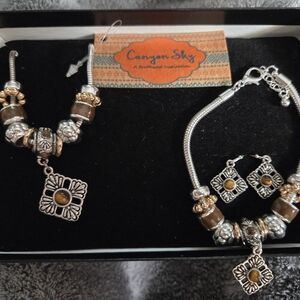 Canyon Sky Necklace, Bracelet and Earrings Set
